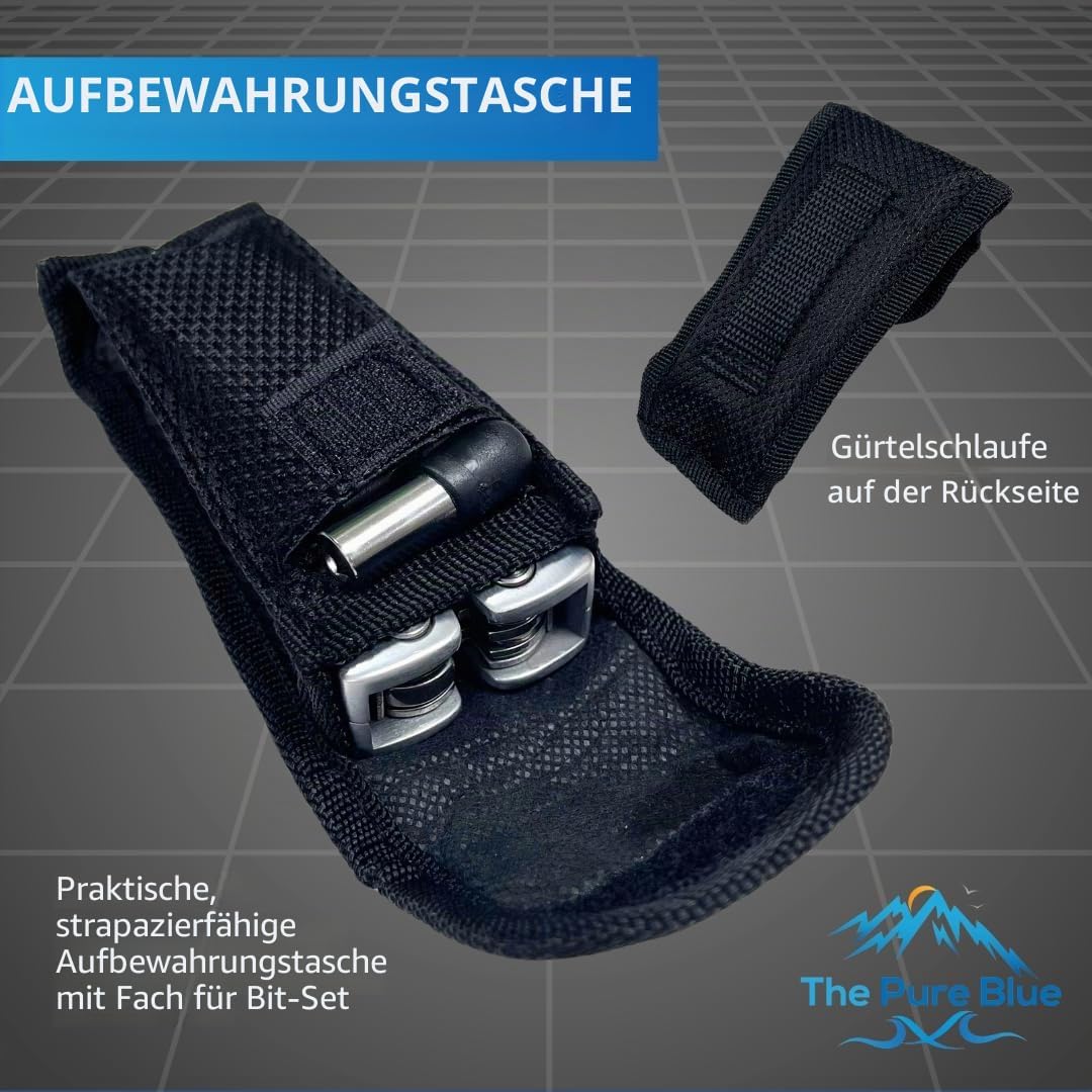 Palisanderholz Multitool Messer & Werkzeuge, Taschenmesser, Robuste Gürteltasche, Nadel- & Kombizang