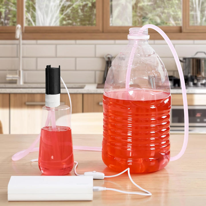Sharplace Brewings Siphonpumpe USB Elektrische Weinpumpe Weinherstellungszubehör Siphonpumpenrohrsch