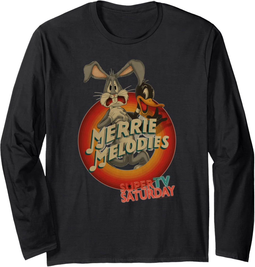 Looney Tunes Merry Melodies Bugs and Daffy Langarmshirt