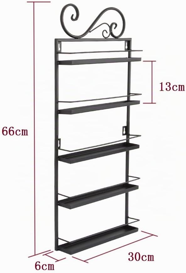 5-Tier Nagellack Regal Metall Kosmetik Aufbewahrung Nagellackregal Wandregal für Tonie Ätherisches Ö