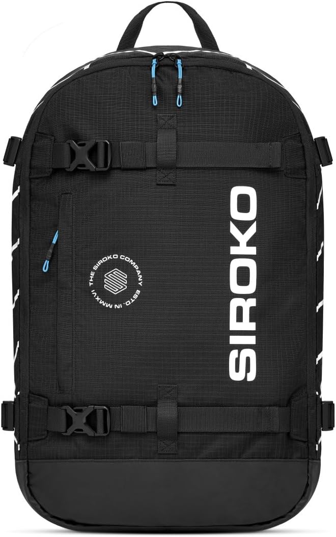 SIROKO Kompakter Rucksack, 18 l, für Schnee, Ski und Schnee, Schwarz Einheitsgrösse, Einheitsgrö