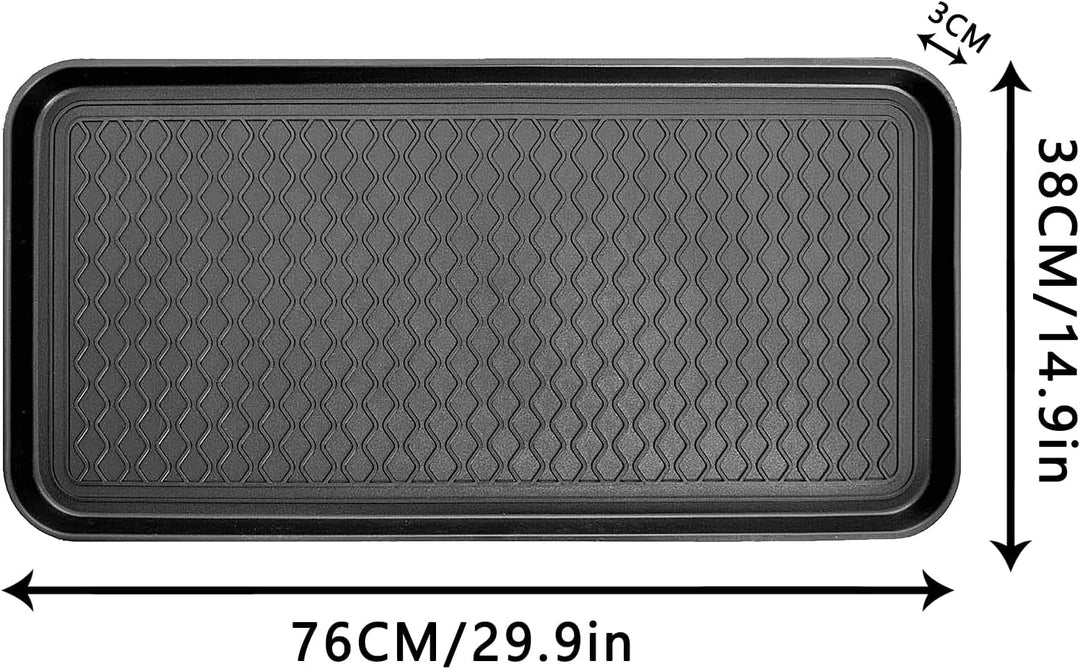 3 Stück Schuhabtropfschale Schuhmatte Ablage,Schuhablage Schuhabtropfschale,Schuhwanne 76x38x3cm Mit