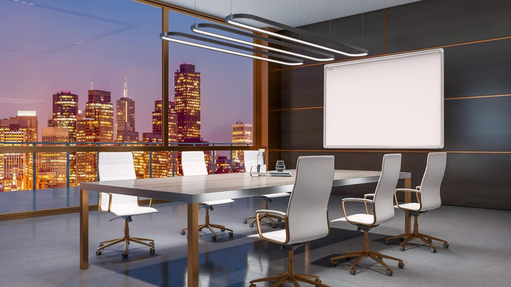 Allboards, magnetisches Whiteboard mit Expo-Alurahmen, trocken abwischbar und beschreibbar, wandmont