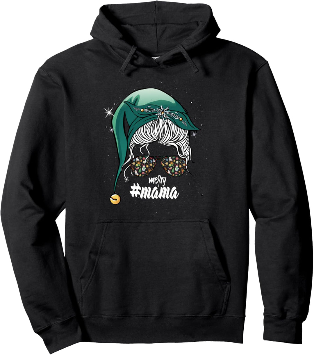 Fröhliche Weihnachten Mutter schöne Bescherung Pullover Hoodie
