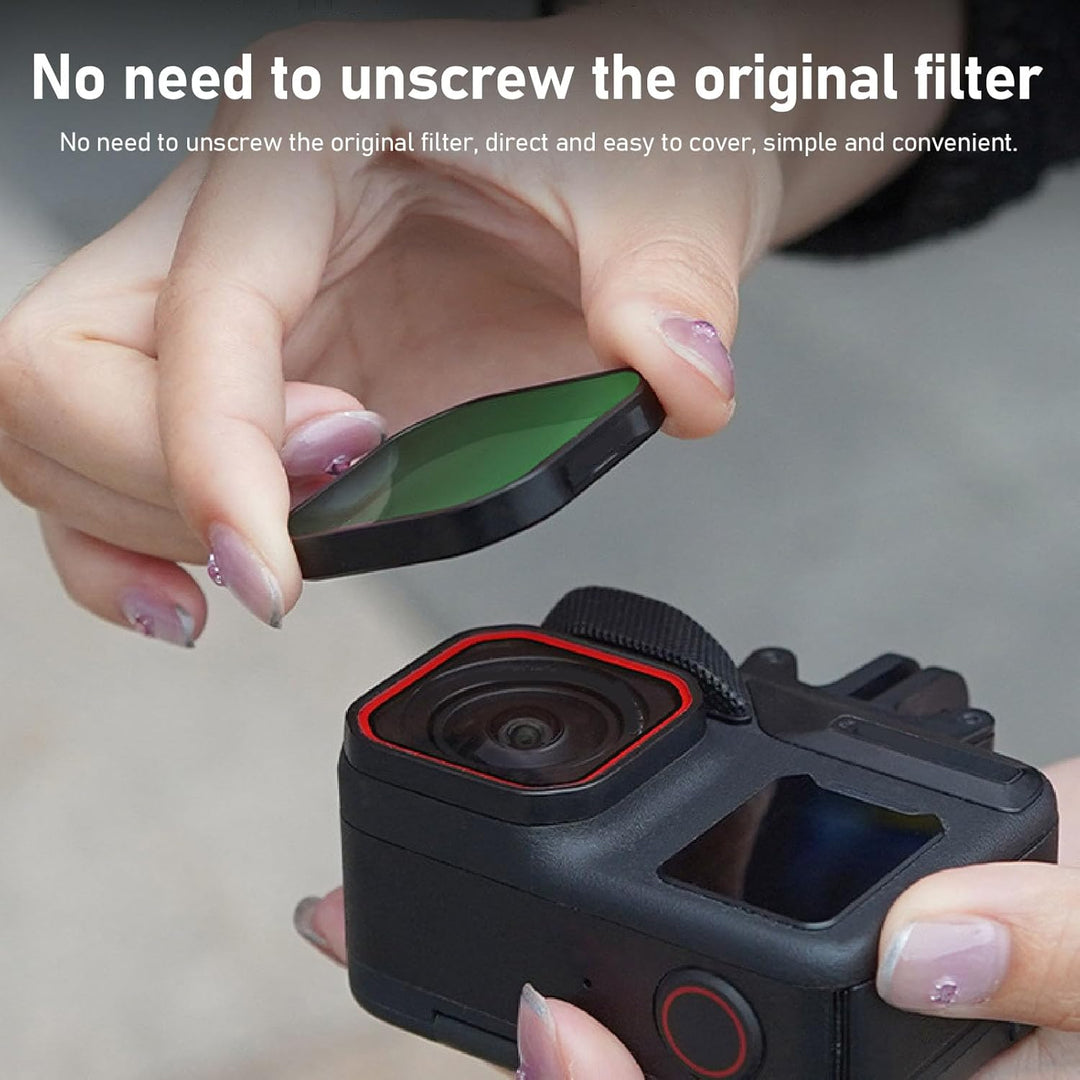 ND16 -Filter für 360 Ace Pro 2, Multi beschichtetes & optisches Glas Neutraldichtefilter Snap On Qui