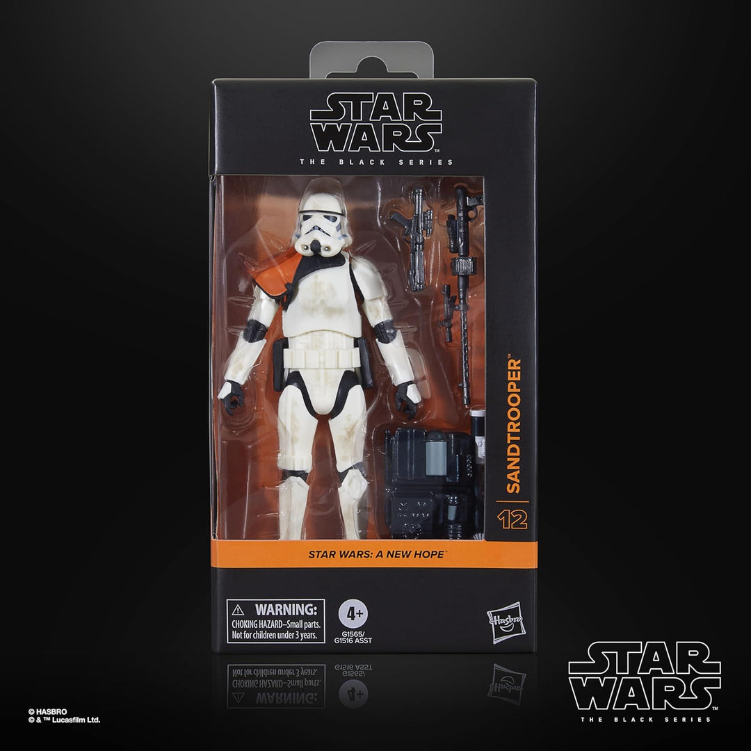 Star Wars The Black Series Sandtrooper, Neue Hoffnung Premium Action-Figur zum Sammeln (15 cm)