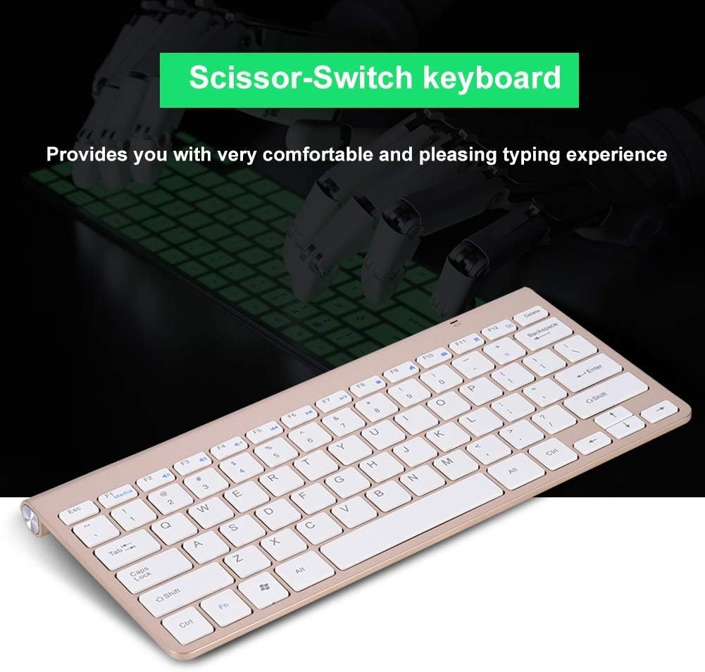 Tastatur Maus Set Kabellos Slim 2.4GHz Wireless Keyboard Bluetooth Tastatur Mit Maus Wireless Keyboa