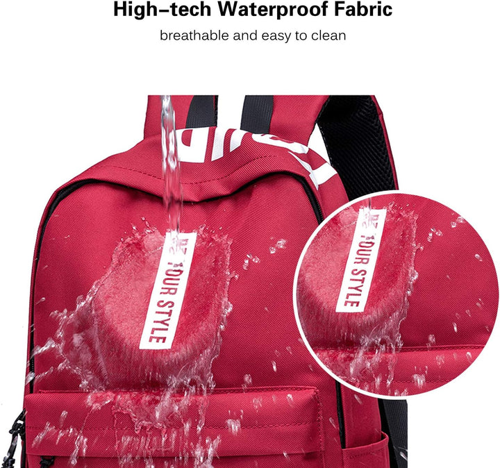 FANDARE Rucksäcke Schulrucksack Schulranzen Mädchen Jungs Schultasche Herren Damen Teenager Tagesruc