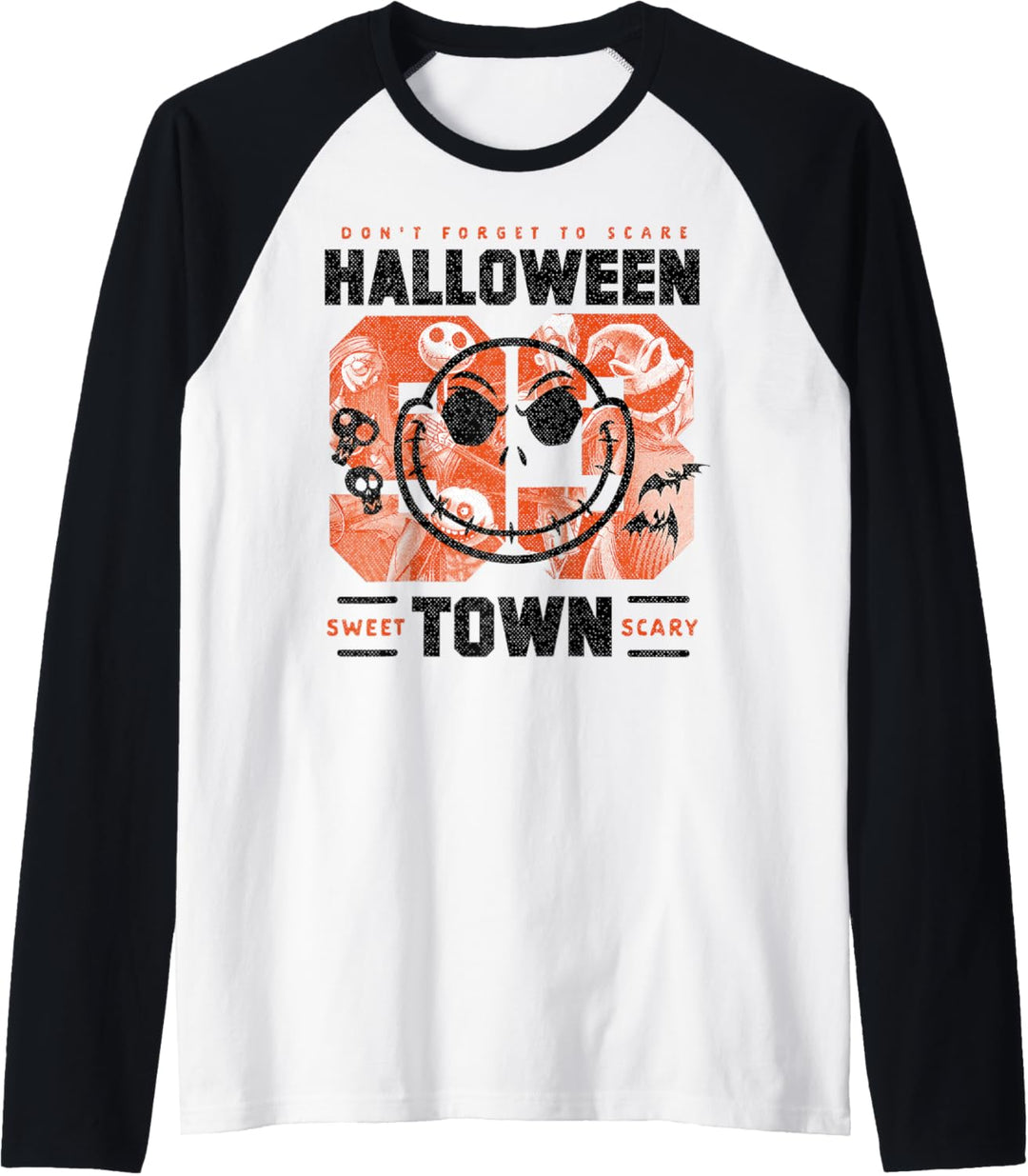 Nightmare Before Christmas Halloween Town Jack Silhouette Raglan