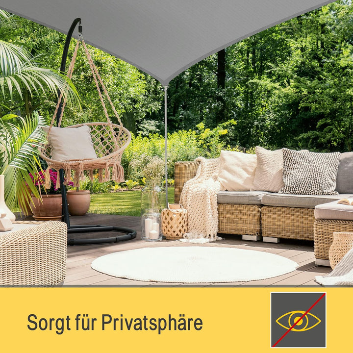 Sol Royal Sonnensegel dreieckig Wasserdicht 3x3x3m Terrasse – Sonnensegel Balkon Segeltuch UV Sonnen
