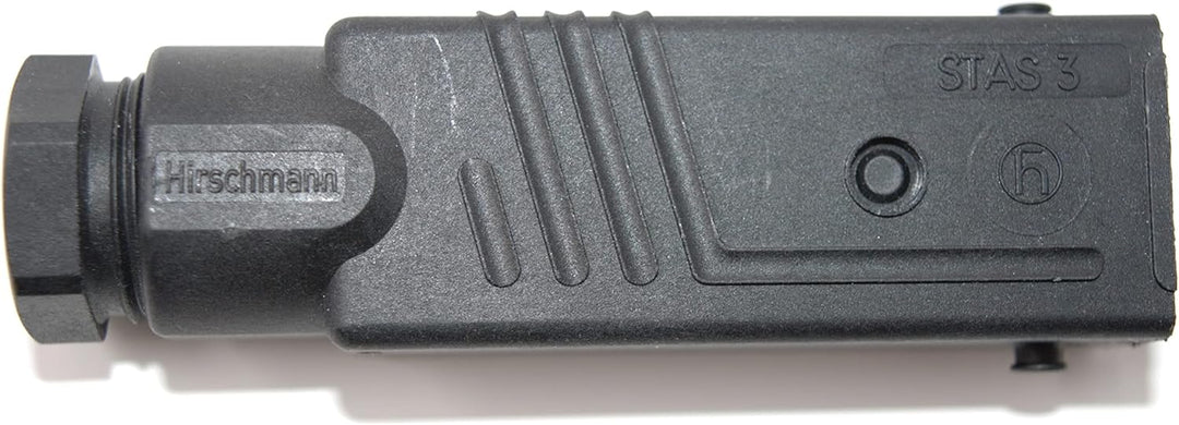 Hirschmann-Kupplung Stecker-Set für Jalousien, Markisen, Rollläden. 230 V. STAS 3 + STAK 3