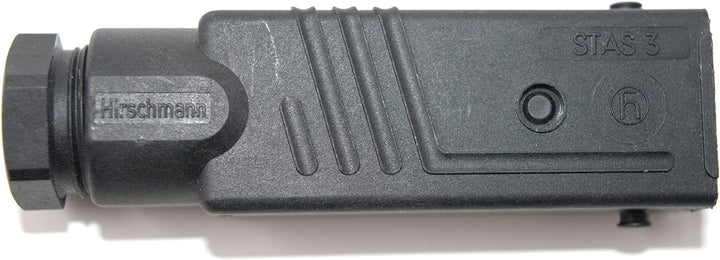 Hirschmann-Kupplung Stecker-Set für Jalousien, Markisen, Rollläden. 230 V. STAS 3 + STAK 3