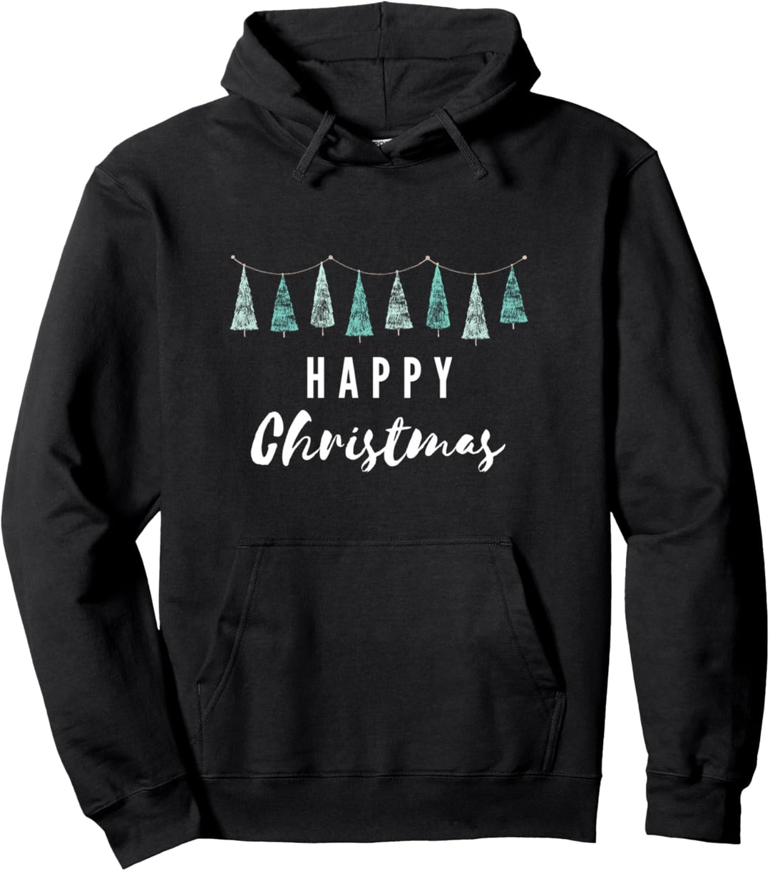Frohe Weihnachten Geschenke Winterurlaub Weihnachtsbaum Pullover Hoodie