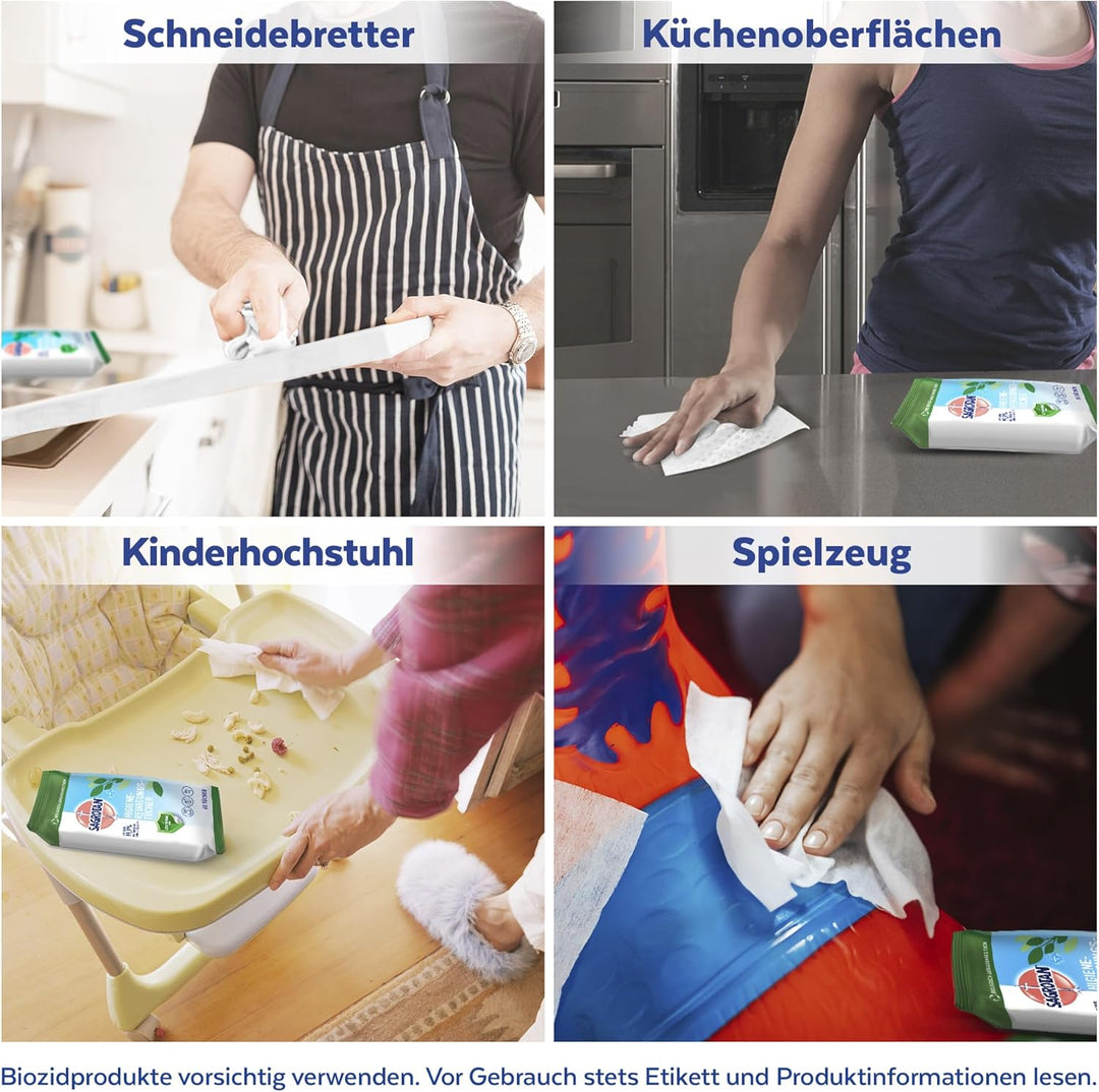 Sagrotan Hygienereinigungstücher – Für die praktische Reinigung und Desinfektion von Oberflächen – 5
