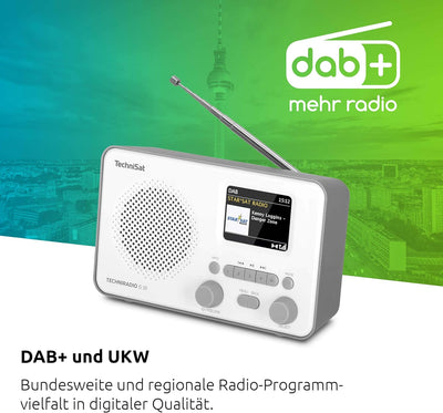 TechniSat TECHNIRADIO 6 IR – portables Internetradio (DAB+, UKW, WLAN, Bluetooth, Farbdisplay, Wecke