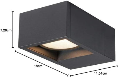 SLV ESKINA FRAME | Wandaufbauleuchte, Aussenbeleuchtung von Hauseingang, Wänden, Terrassen, Fassaden