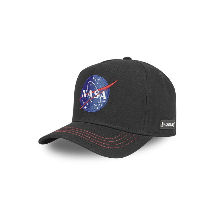 Tracker Kappe Herren 100% Baumwolle, Cap Herren, Nasa-Logo, Empfindliche Haut, Schwarz, Einheitsgrös