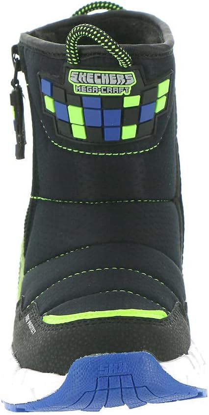 Skechers Jungen 402198l Bblm Stiefelette 43 EU Black Textile Synthetic Blue Lime Trim, 43 EU Black T