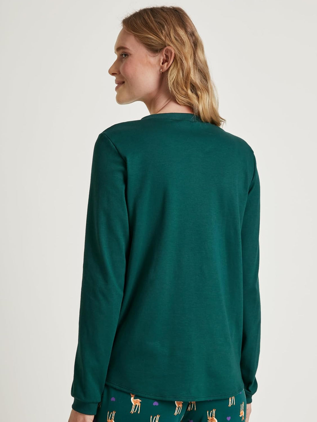 CALIDA Favourites Langarmshirt Damen, aus 100% Baumwolle 32-34 Ponterosa Pine, 32-34 Ponterosa Pine