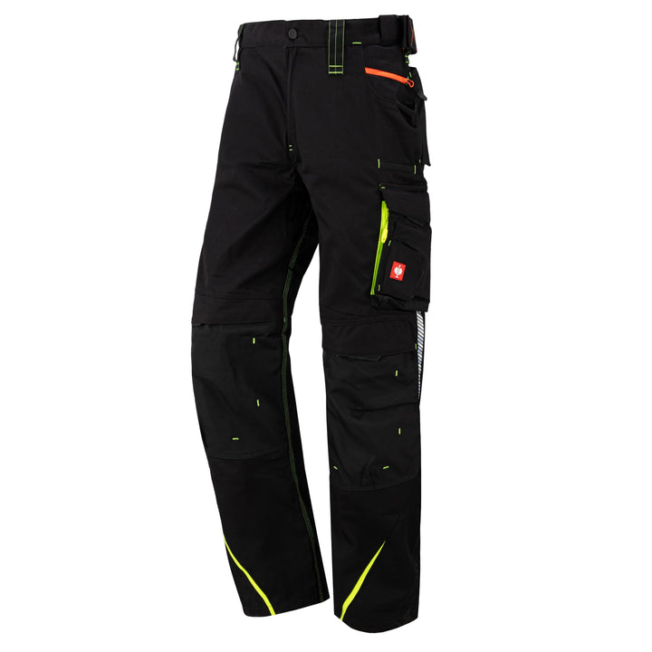 Engelbert Strauss 65511 Hose e.s.motion 2020, Qualitative Arbeitskleidung, Mehrfarbig (Schwarz/Gelb)