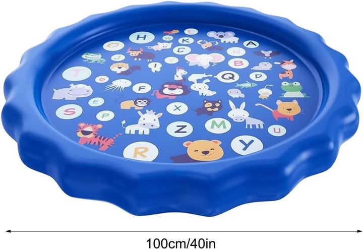 Hundewassersprinkler 102 cm Verdickte Rutschfeste Sprinklermatte Mit Spass | Kinder Sonnenspielzeug