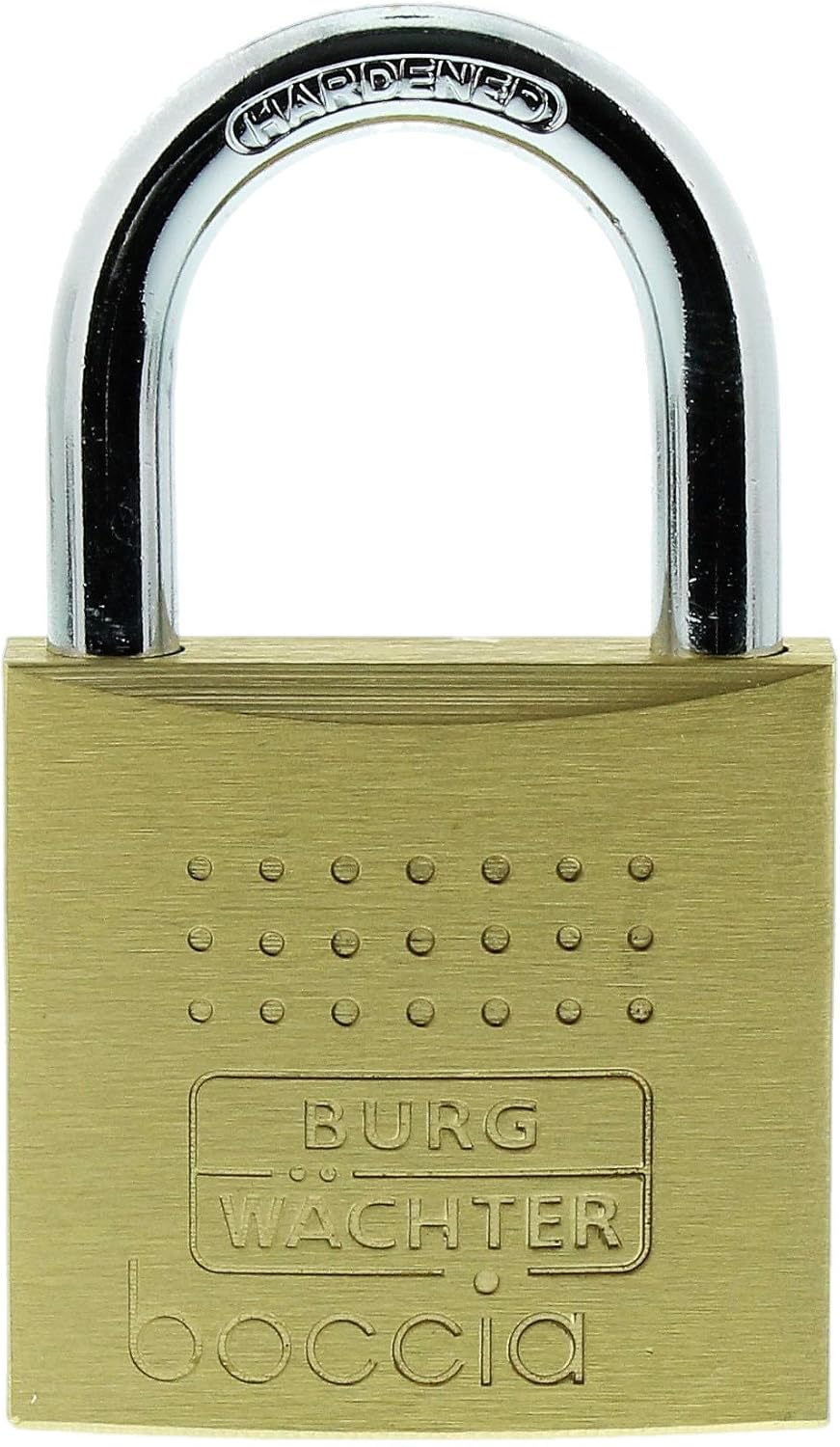 Burg-Wächter Vorhängeschloss, 8 mm Bügelstärke, 2 Schlüssel, Boccia 450 50 SB 50 mm, 50 mm