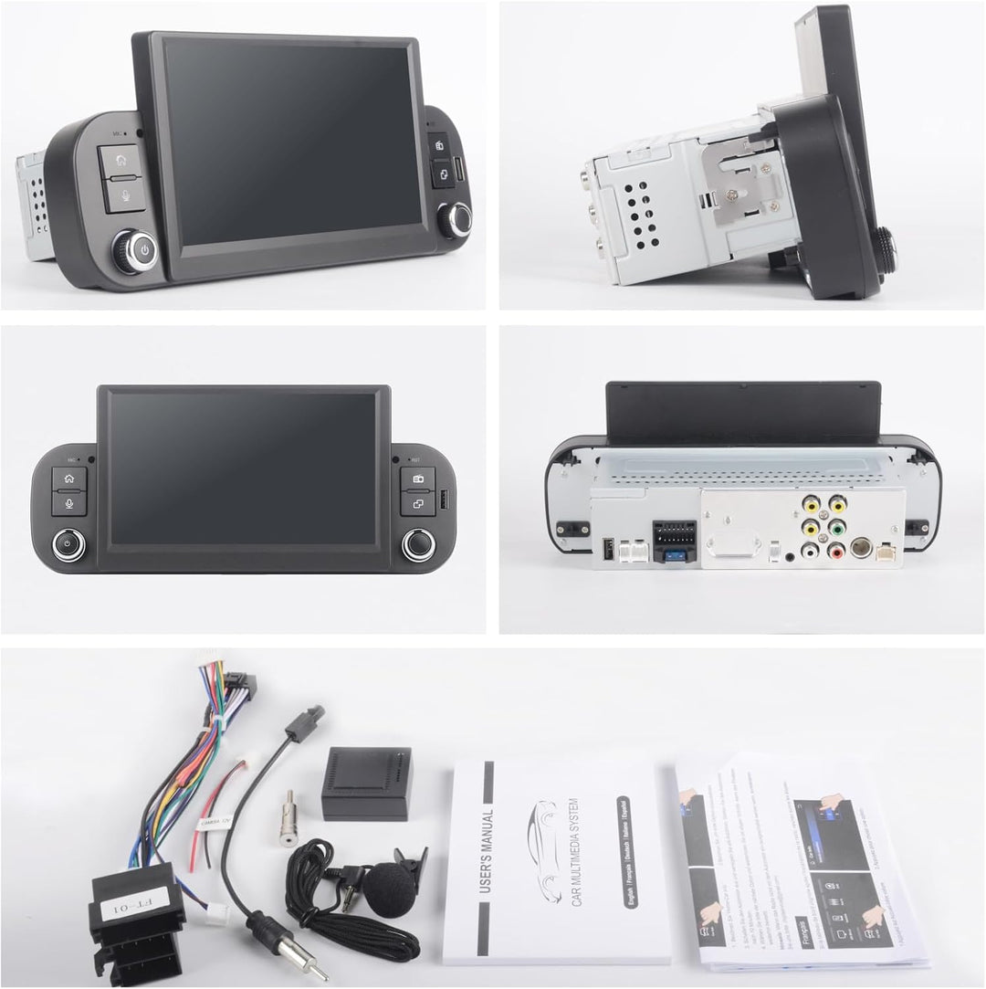 Linux Autoradio Blitzstart für FIAT Panda 2013-2020 | Plug & Play | Wireless CarPlay/Android Auto/Bl