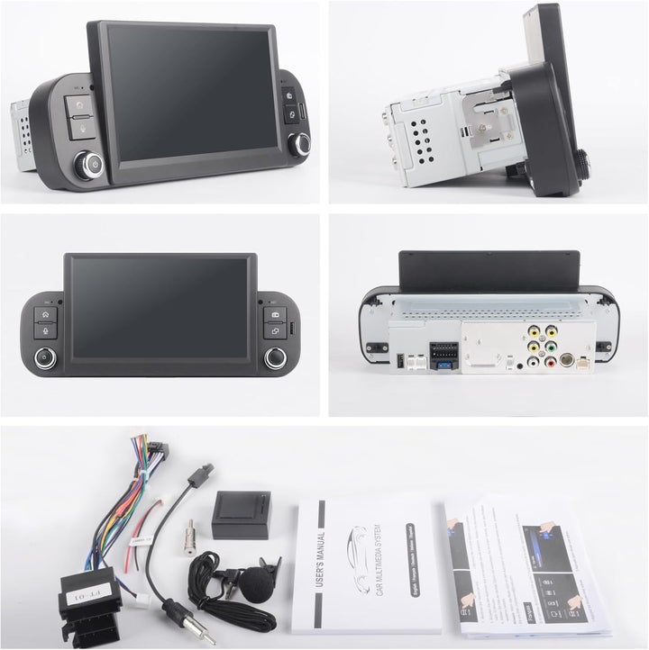 Linux Autoradio Blitzstart für FIAT Panda 2013-2020 | Plug & Play | Wireless CarPlay/Android Auto/Bl