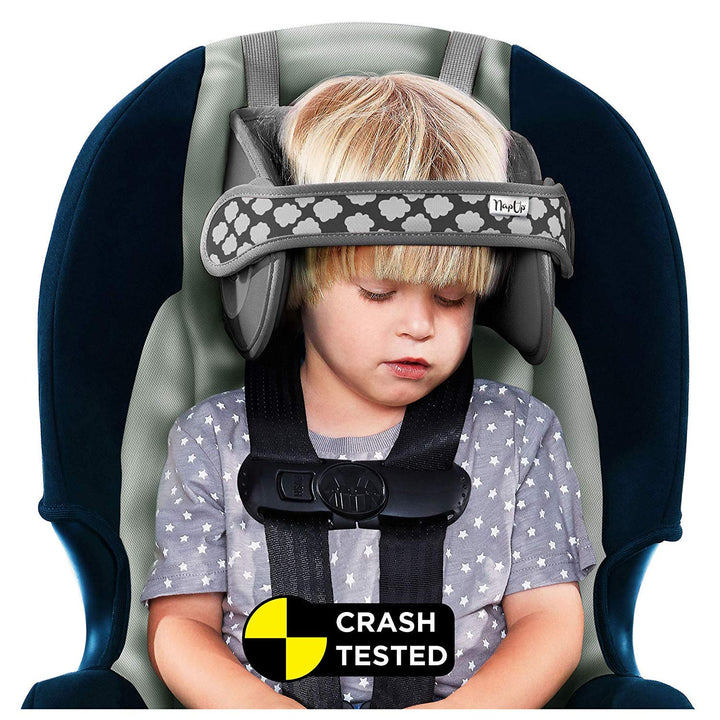 NapUp Autositz Einschlafstütze Original, grau, grau