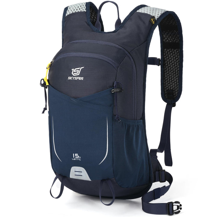SKYSPER Wanderrucksack 15L Leichter Rucksack Wandern kleiner Trekkingsrucksack Atmungsaktiver Tagesr