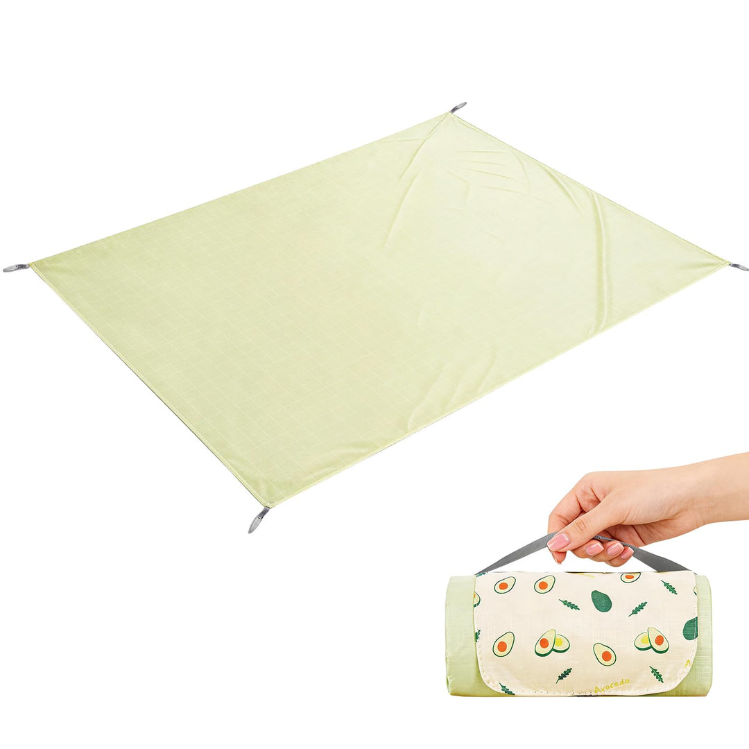 Wasserfeste Picknickdecke XXL (150x210 / 210x220 cm) - Ultraleichte Stranddecke Sandfrei &amp; Faltbar,