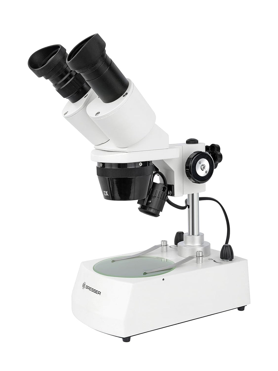 Bresser 3D Stereo Auflicht- Durchlicht Mikroskop Erudit ICD 20x und 40x Vergrösserung, LED Beleuchtu