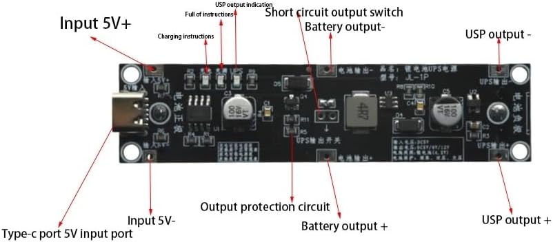 2 Stück Micro USB 5V USV unterbrechungsfreie Stromversorgung 18650 Lithium-Batterieladegerät