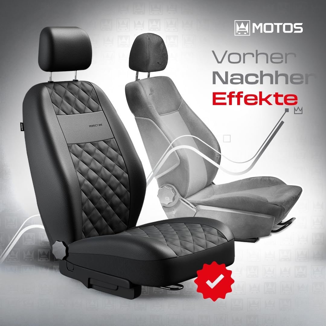 MOTOS Universal-Sitzbezüge Auto für Skoda Kodiaq Autositzbezüge mit aktivem Airbag-System, dreilagig