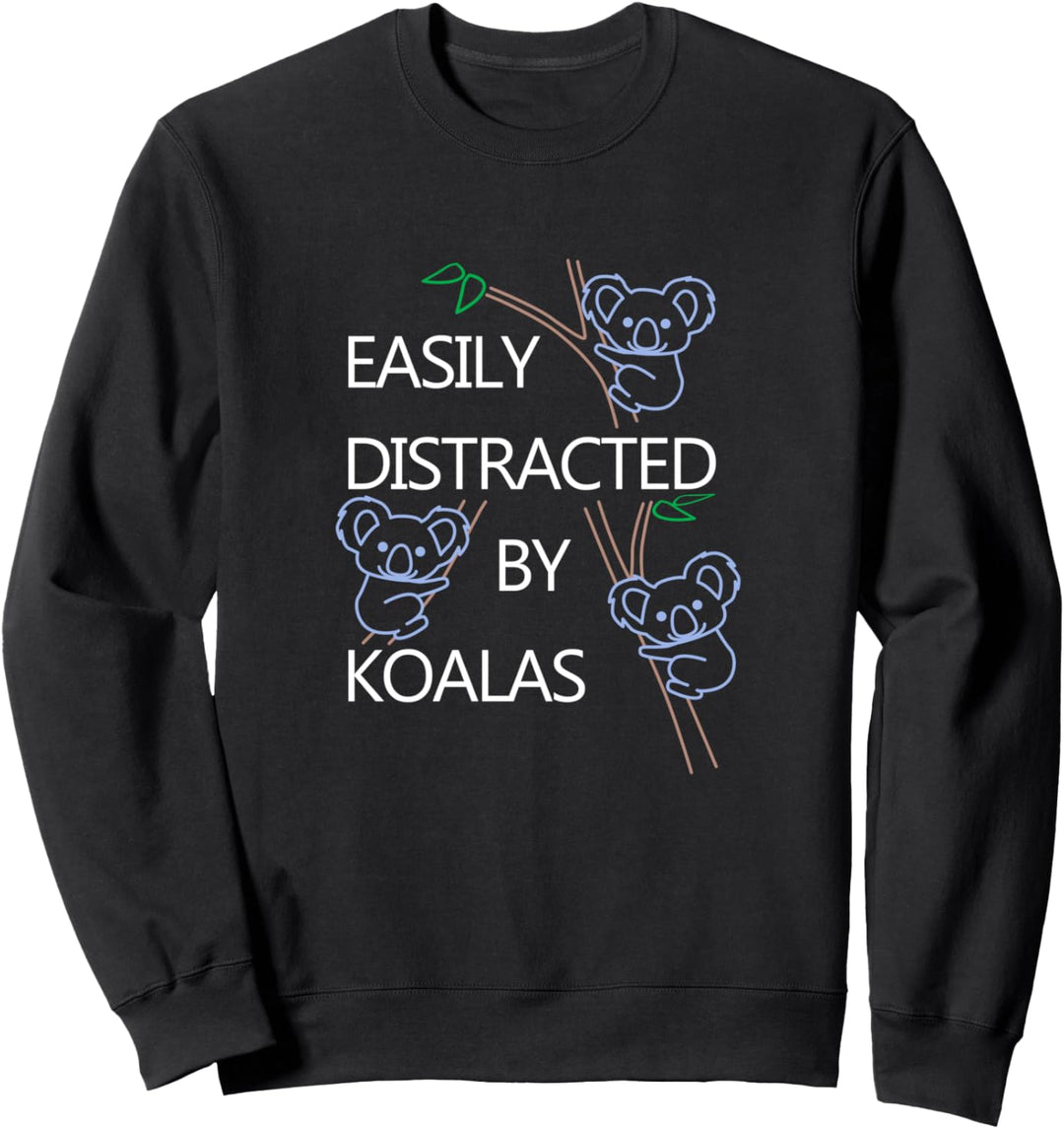 Abgelenkt von Koalas Niedlicher Koala-Bär Natur Sweatshirt