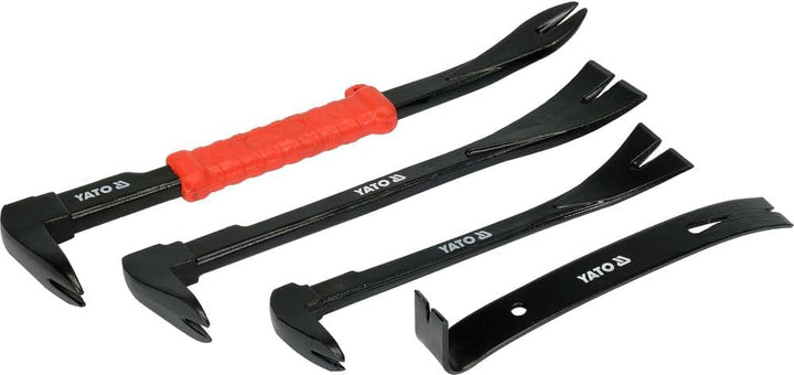 4 Tlg Set Stemmeisen Brechstange Nageleisen Brecheisen Kuhfuss Hebeleisen Satz 180 200 250 300 mm