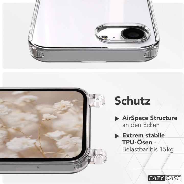 EAZY CASE Handykette - Verstellbares Taschenband kompatibel mit iPhone 16e, Schulterriemen, Handykor