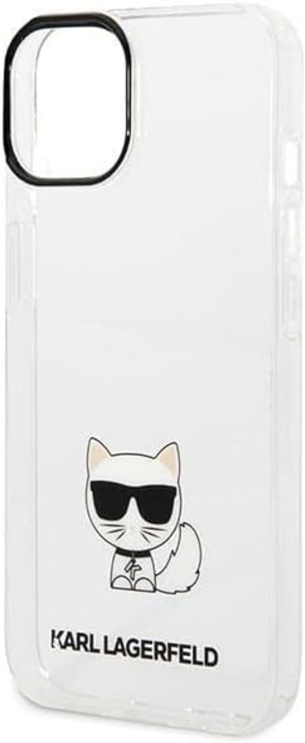 KARL LAGERFELD KLHCP14MCTTR hülle für iPhone 14 Plus 6,7" hardcase transparent Choupette Body