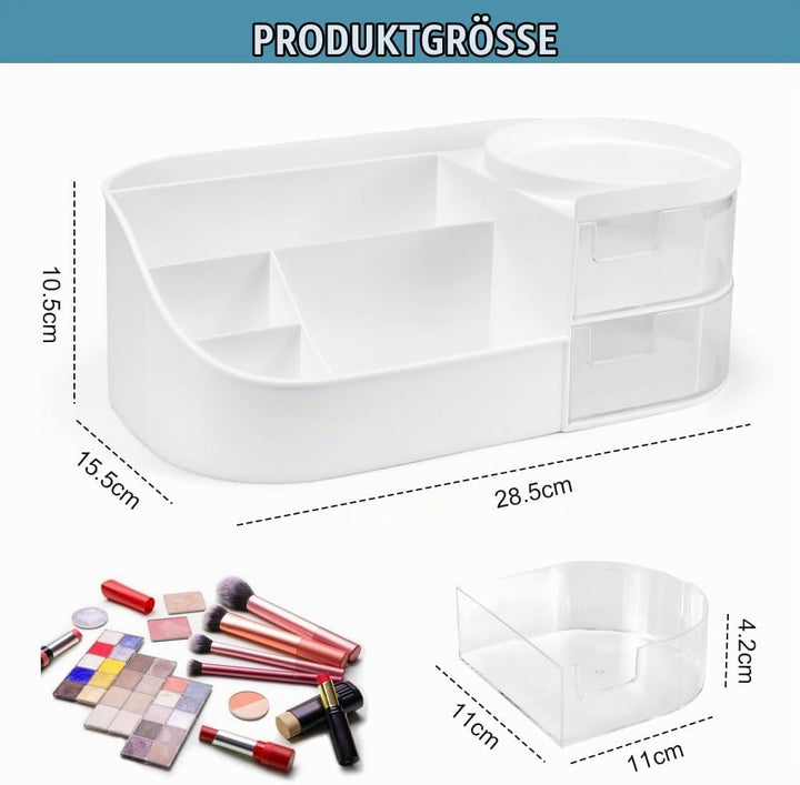 Make Up Organizer Kosmetik Aufbewahrungsbox mit Schubladen Schminktisch Organizer Schminkbox Beauty