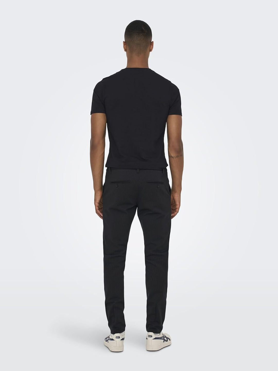 ONLY & SONS Male Chino Hose ONSMARK Pant Stripe GW 3727 NOOS 28W / 32L Schwarz (Black), 28W / 32L Sc