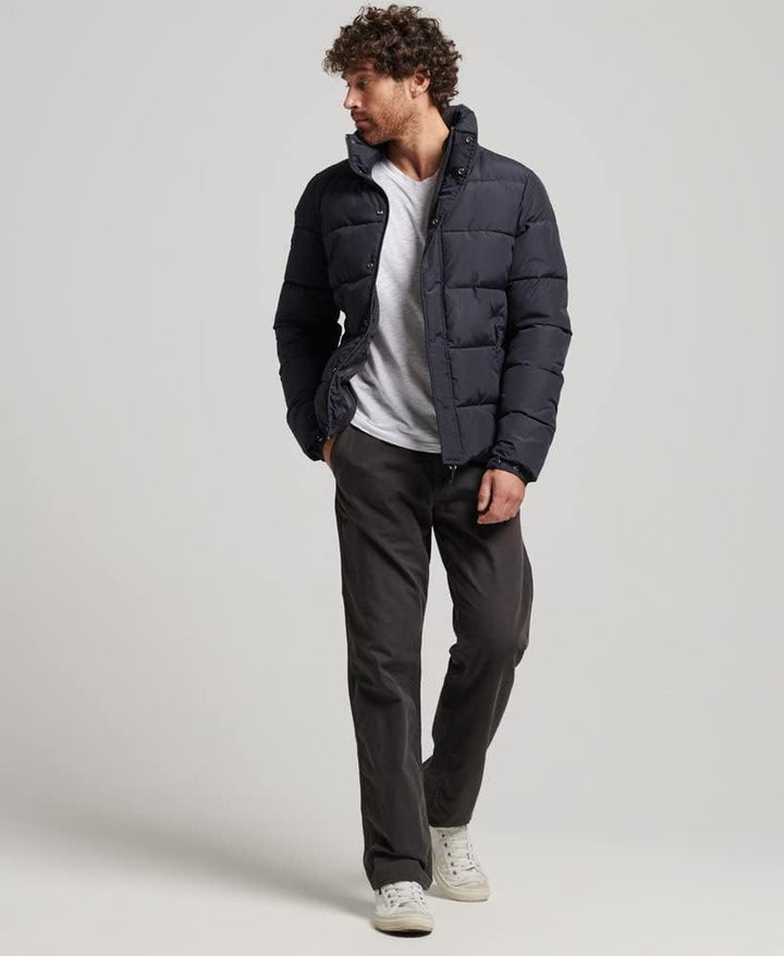 Superdry Herren Retro Steppjacke XXL Tiefschwarz, XXL Tiefschwarz