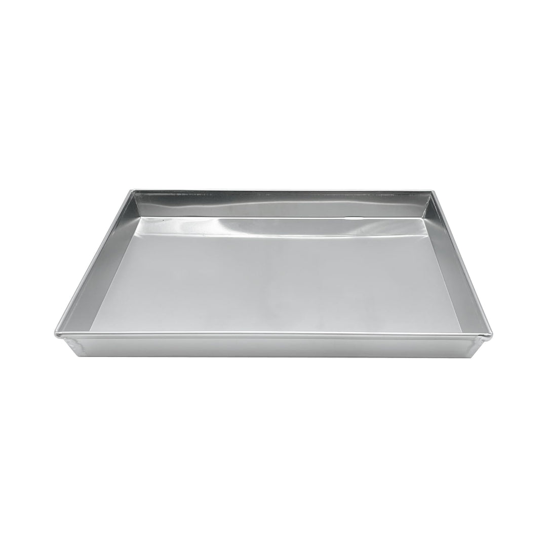 Pentole Agnelli COAL49 / 340 Niedrige rechteckige Pfanne, Aluminium, Grau, 40 x 30 cm, 40 x 30 cm
