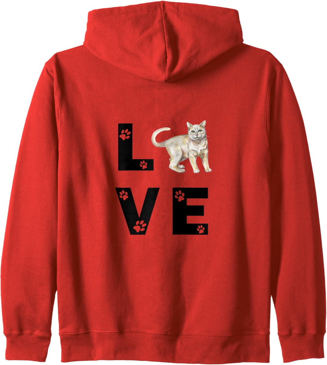 BURMA Katze Love BURMAKATZE Katzenmama Frauchen Kapuzenjacke