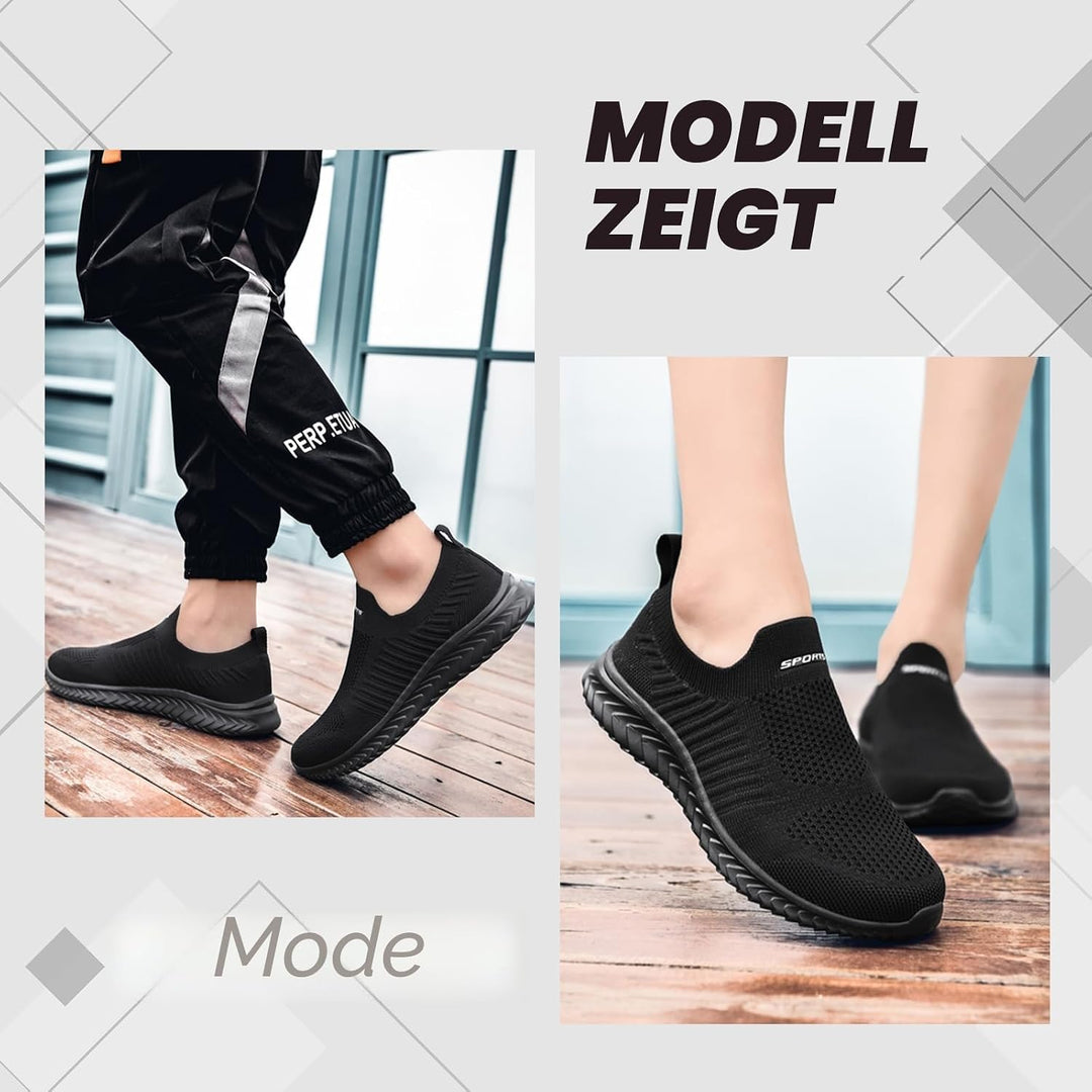 Slip On Sneakers Herren Damen Nurse Schuhe Walkingschuhe Outdoor Turnschuhe Sportschuhe Gym Bequem L