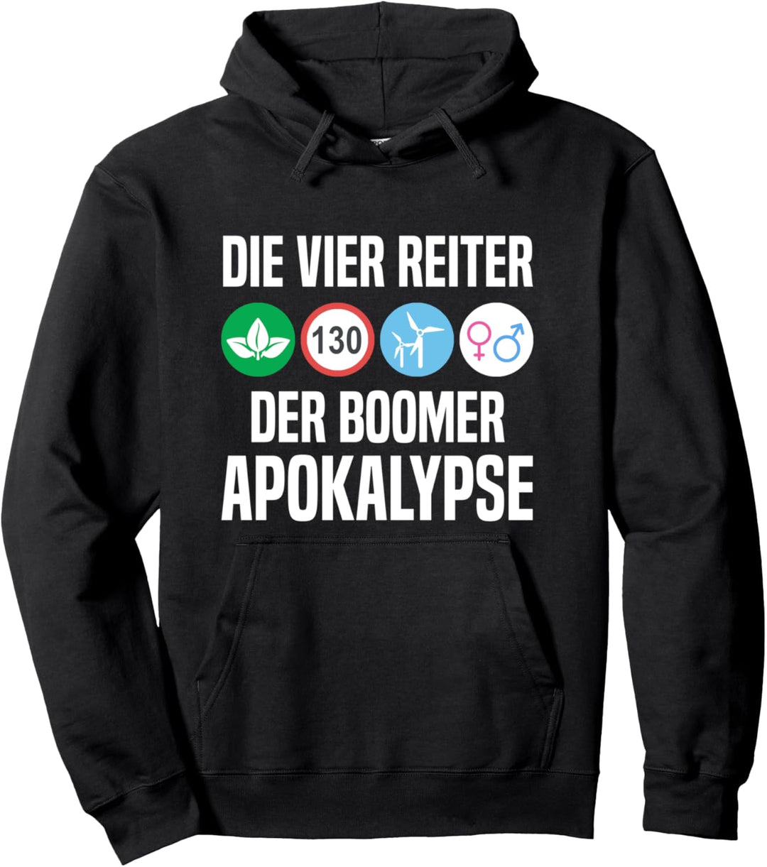 Die vier Reiter der Boomer Apokalypse Pullover Hoodie