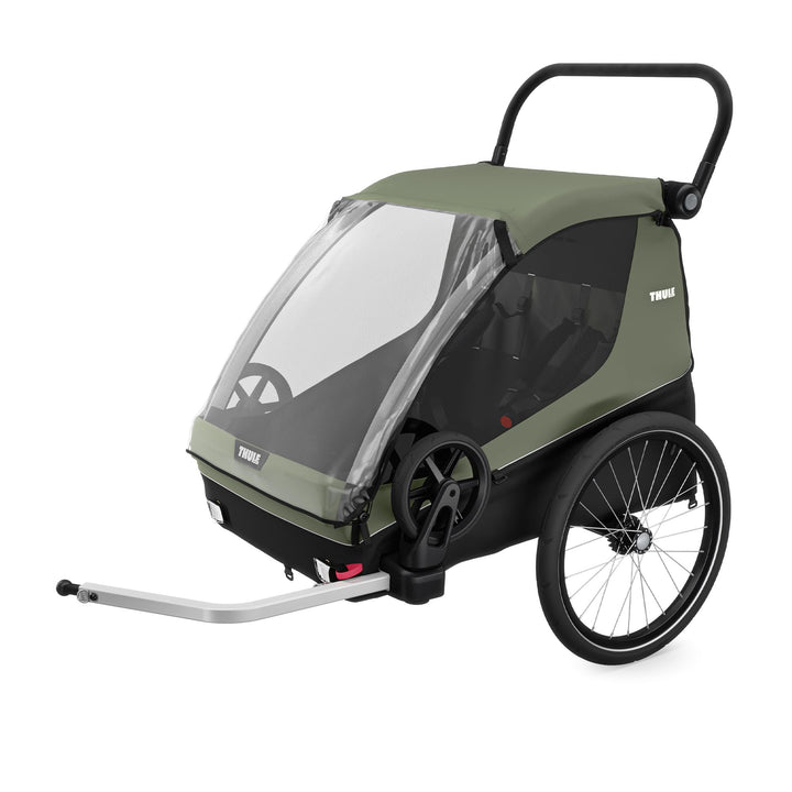 Thule Courier Kinder- Und Hundefahrradanhänger Vintage Green, One-Size