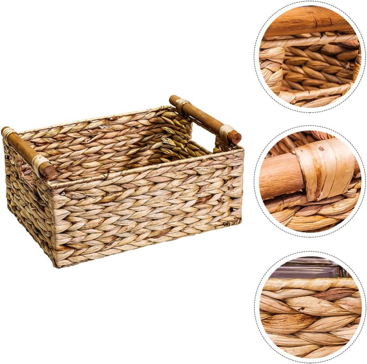 DOITOOL Aufbewahrungskorb Aus Rattan Seagras Aufbewahrungsbox Körbe Aufbewahrung Stroh Badkorb Allzw