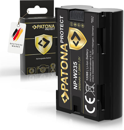 PATONA V1 Protect 2X Akku NP-W235 (2400mAh) inkl. NTC-Sensor und V1 Gehäuse - mit PD Performance USB
