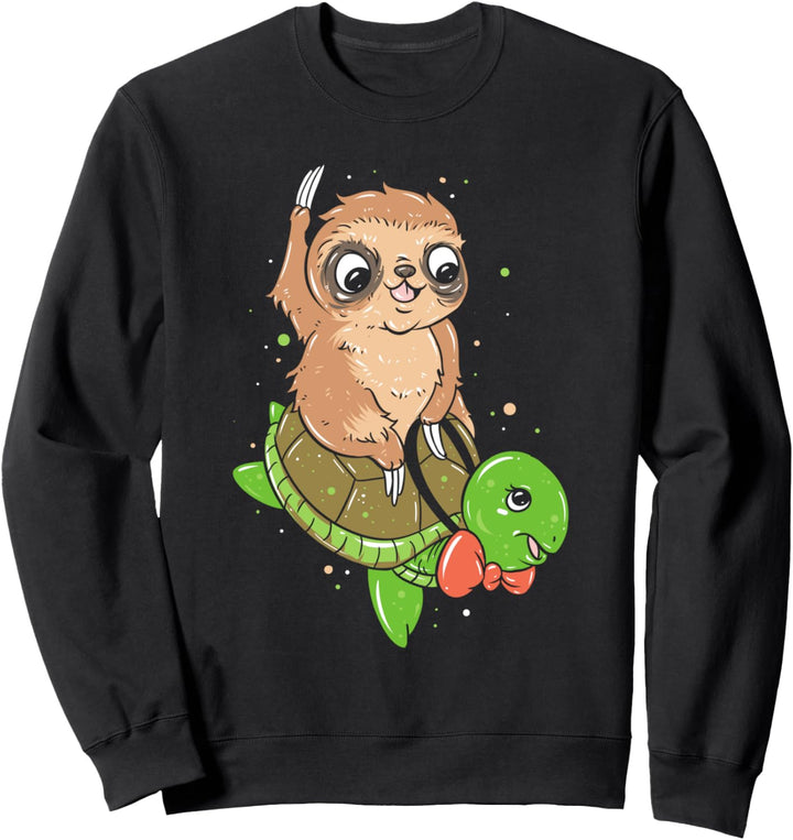 Lustiges Chiller Faultier - Chill Schildkröte Faultier Sweatshirt