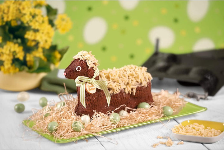 ORIGINAL KAISER 2-tlg. Osterbackformen Set Osterlamm und Hase - Backformen für Ostern 700 und 500 ml